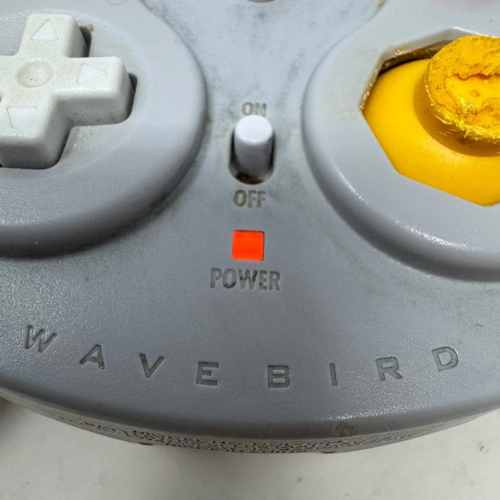 Nintendo GameCube WaveBird Wireless‎ Controller Gray DOL-004 No Receiver Tested